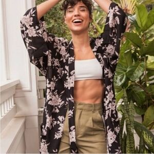 Spiritual Gangster Maya Floral Kimono OS